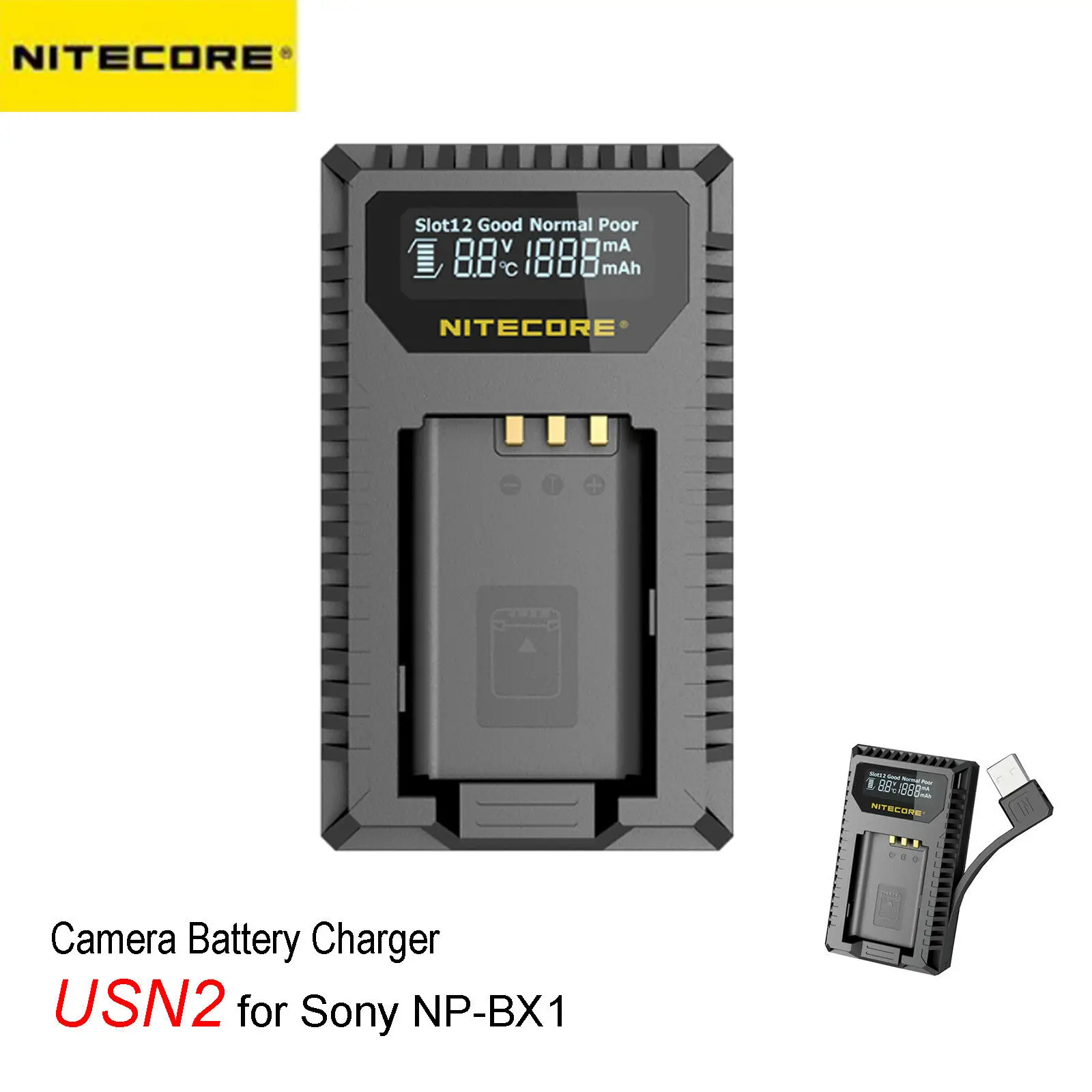 Зарядное устройство NITECORE USN2 для фотоаппаратов Sony NP-BX1; Совместим с фотовспышкой, фотовспышкой, фотовспышкой
Зарядное устройство NITECORE USN2 для фотоаппаратов Sony NP-BX1; Совместим с фотовспышкой, фотовспышкой, фотовспышкой