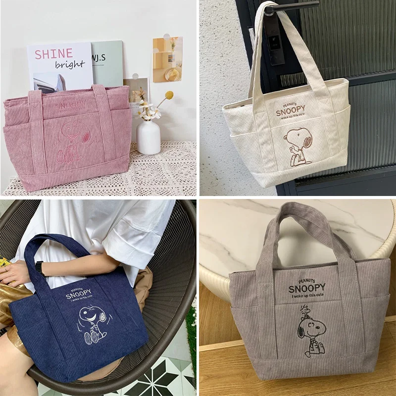 Autumn and Winter Snoopy Cartoon Cute Corduroy Tote Bag Portable Joker Student Large-capacity Fashion Handbag Gift
Autumn and Winter Snoopy Cartoon Cute Corduroy Tote Bag Portable Joker Student Large-capacity Fashion Handbag Gift