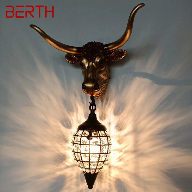 BERTH Modern Interior Crystal Wall Lamps Creative Cattle Design Led Bedside Sconce Lights For Home Living Room Porch Decor
BERTH Modern Interior Crystal Wall Lamps Creative Cattle Design Led Bedside Sconce Lights For Home Living Room Porch Decor