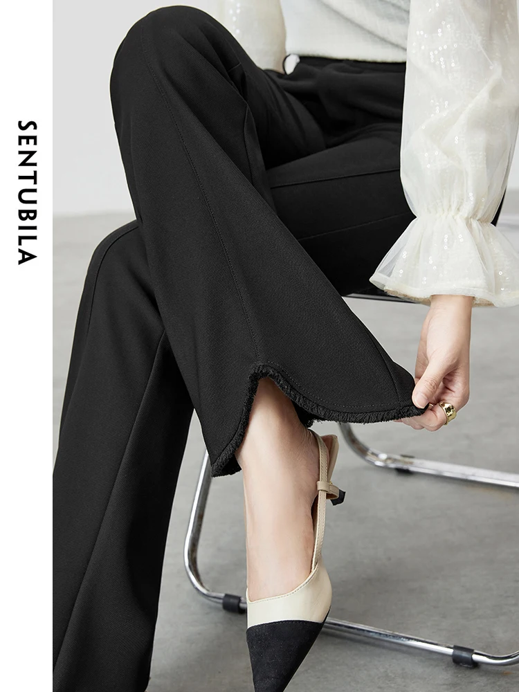 SENTUBILA Knitted Flare Pants Woman 2025 Autumn Fashion Elegant Slim Fit Zipper Casual Black Trouser Women's Clothes 143K55790
SENTUBILA Knitted Flare Pants Woman 2025 Autumn Fashion Elegant Slim Fit Zipper Casual Black Trouser Women's Clothes 143K55790