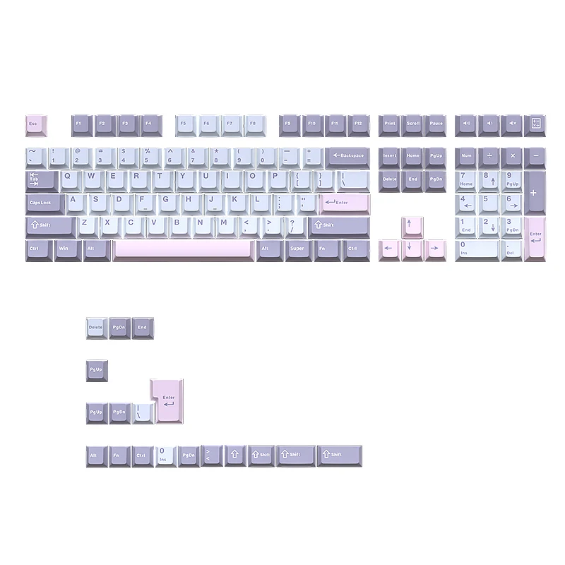 Macarone 126 Key Double Shot Cherry Profile PBT Keycaps Suitable for 61/68/84/87/98/100/104/108 key Mx Mechanical Keyboard
Macarone 126 Key Double Shot Cherry Profile PBT Keycaps Suitable for 61/68/84/87/98/100/104/108 key Mx Mechanical Keyboard