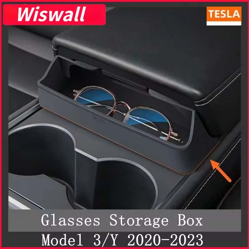For Tesla Model 3/Y Accessories 2023 Central Control Armrest Box Glasses Pocket Car Glass Case Storage Casket Auto Parts
For Tesla Model 3/Y Accessories 2023 Central Control Armrest Box Glasses Pocket Car Glass Case Storage Casket Auto Parts