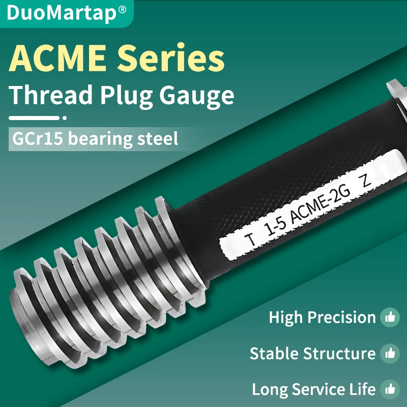 DUO Martap 1PCS 2G ACME Trapezoidal Thread Plug Gauge MeasureTool ACME 1'7/8--2'1/8 2' 1/4 2'3/8 2'1/2 Hi-Q
DUO Martap 1PCS 2G ACME Trapezoidal Thread Plug Gauge MeasureTool ACME 1'7/8--2'1/8 2' 1/4 2'3/8 2'1/2 Hi-Q