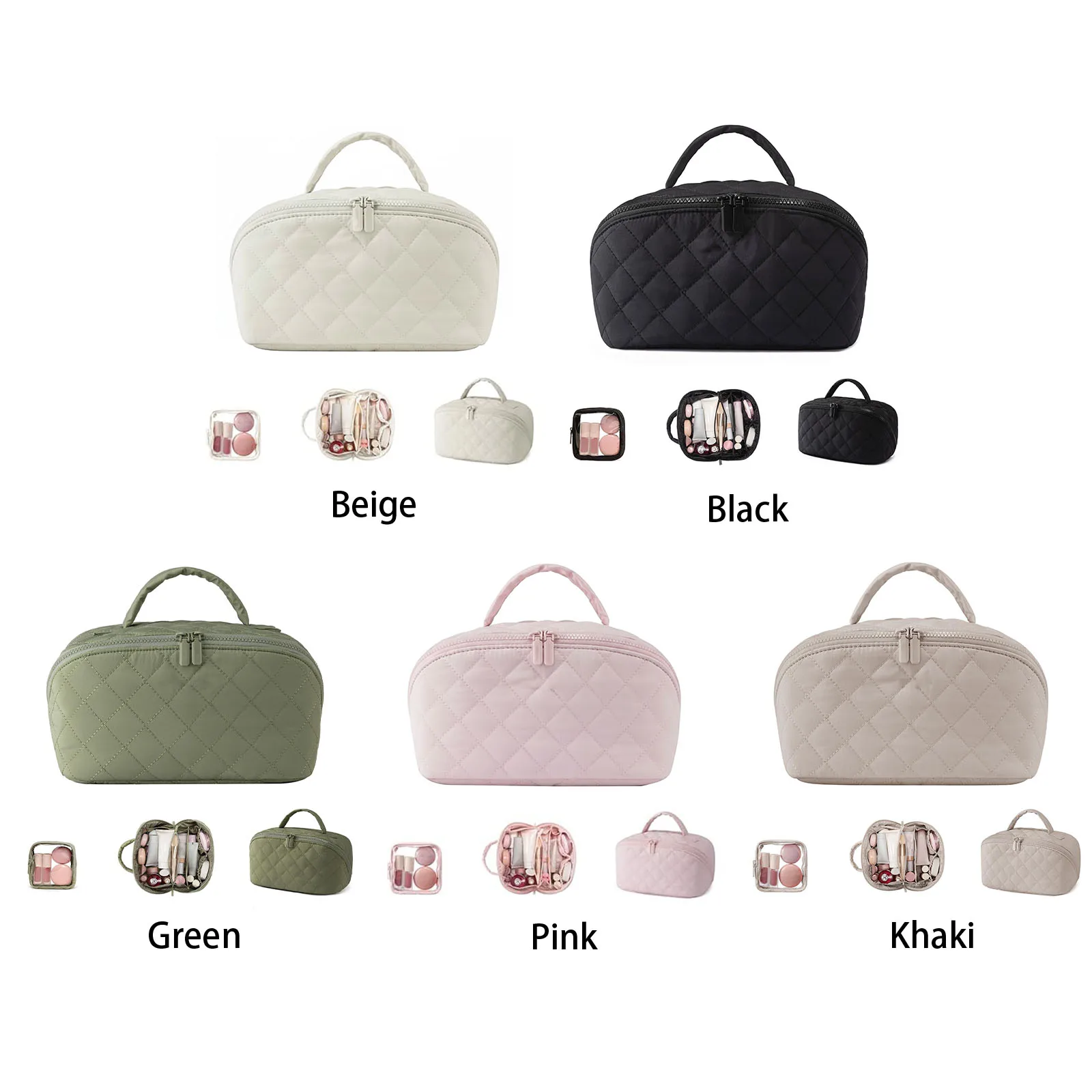 Дорожная косметичка, легкая маленькая косметичка с отделением для кистей и ручкой, портативная сумка-кошелек, дорожный органайзер для женщин
Дорожная косметичка, легкая маленькая косметичка с отделением для кистей и ручкой, портативная сумка-кошелек, дорожный органайзер для женщин