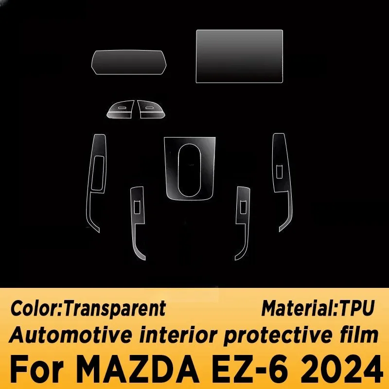 For MAZDA EZ-6 2024 Center Console Gear Panel Screen TPU Car Interior Protective Film Anti-Scratch Repair Sticker
For MAZDA EZ-6 2024 Center Console Gear Panel Screen TPU Car Interior Protective Film Anti-Scratch Repair Sticker