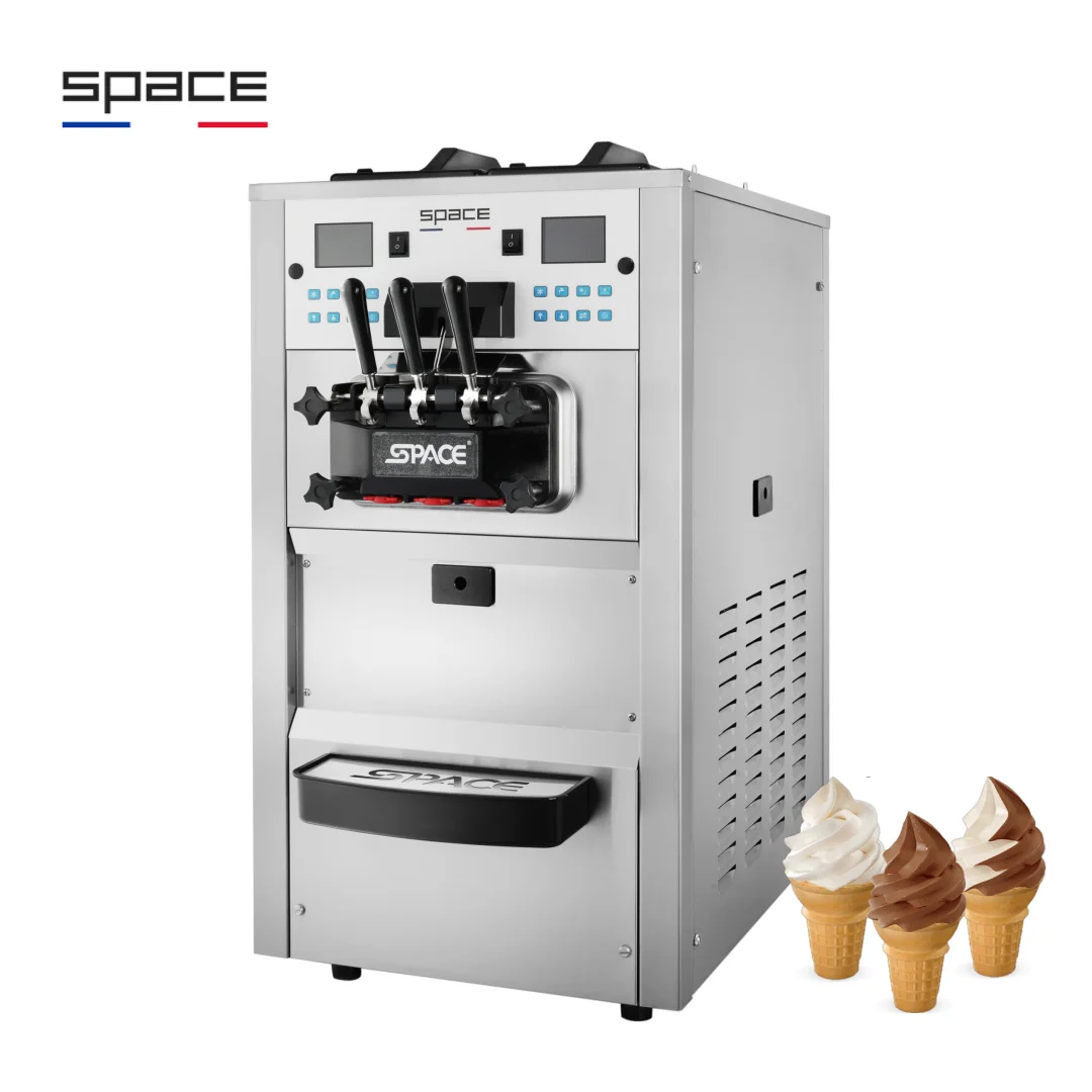 SPACE 2+1 Mixed Flavors Commercial Soft Serve Freezer Ice Cream Making Machine With Dual Cooling Systems
SPACE 2+1 Mixed Flavors Commercial Soft Serve Freezer Ice Cream Making Machine With Dual Cooling Systems