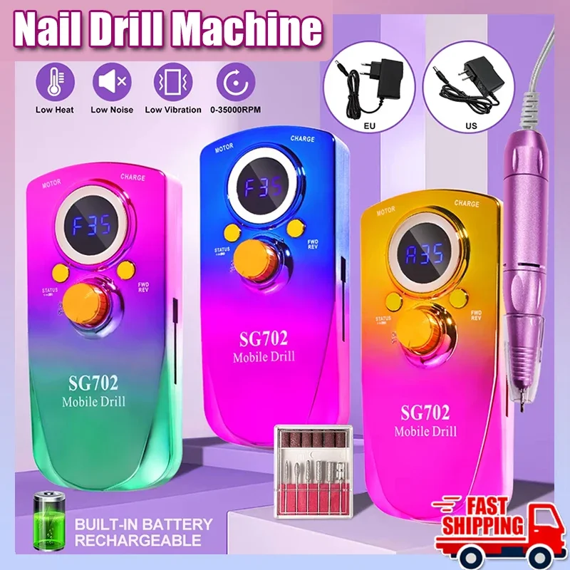 Rechargeable Electric Nail Drill Machine With USB Connect Nail Polish Remover Drill Set Manicure Sander Low Noise File Manicure
Rechargeable Electric Nail Drill Machine With USB Connect Nail Polish Remover Drill Set Manicure Sander Low Noise File Manicure