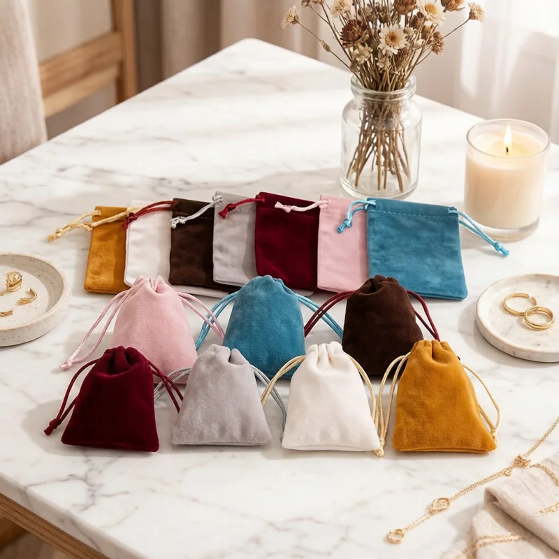 25Pcs/Lot Small Velvet Jewelry Bag, Short Plush Multi-Color Drawstring Pouch for Wedding Packing & Portable Storage
25Pcs/Lot Small Velvet Jewelry Bag, Short Plush Multi-Color Drawstring Pouch for Wedding Packing & Portable Storage