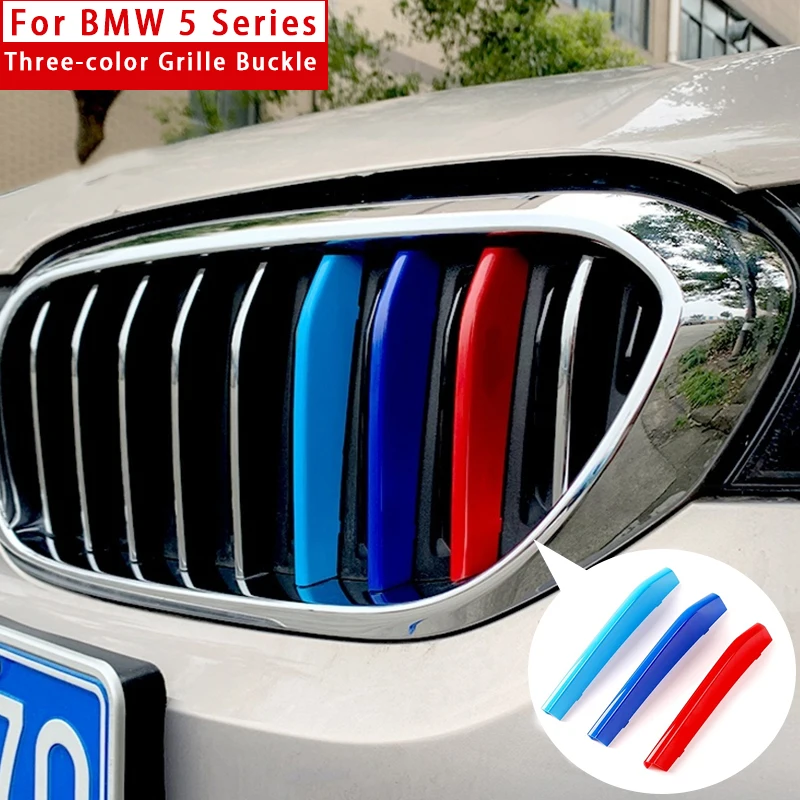 For BMW 5 Series 2018 2025 Three-color Grille Buckle Car Grill Stripes Front Grid Clips Cover Strips Trim Decor Accessories
For BMW 5 Series 2018 2025 Three-color Grille Buckle Car Grill Stripes Front Grid Clips Cover Strips Trim Decor Accessories