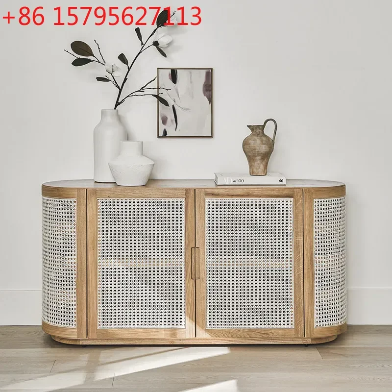 Simple solid wood dining side cabinet Multifunctional locker Rattan entrance Wall storage cabinet
Simple solid wood dining side cabinet Multifunctional locker Rattan entrance Wall storage cabinet