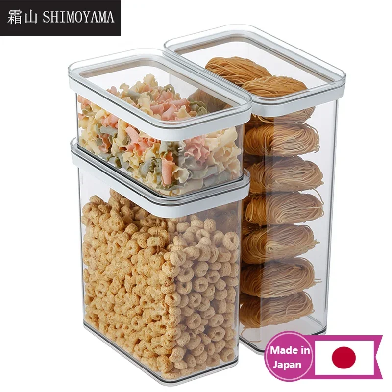SHIMOYAMA Food Storage Container Transparent Plastic Organization Box Kitchen Multigrain Sealed Cookie Jar Cans 900/2400/3400ML
SHIMOYAMA Food Storage Container Transparent Plastic Organization Box Kitchen Multigrain Sealed Cookie Jar Cans 900/2400/3400ML