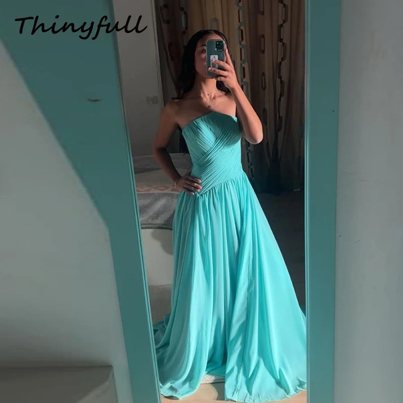 Thinyfull A-line Chiffon Arabic Prom Dress Sleeveless Evening Dresses Dubai Long Formal Occasion Gown Robe De Soirée Customized
Thinyfull A-line Chiffon Arabic Prom Dress Sleeveless Evening Dresses Dubai Long Formal Occasion Gown Robe De Soirée Customized