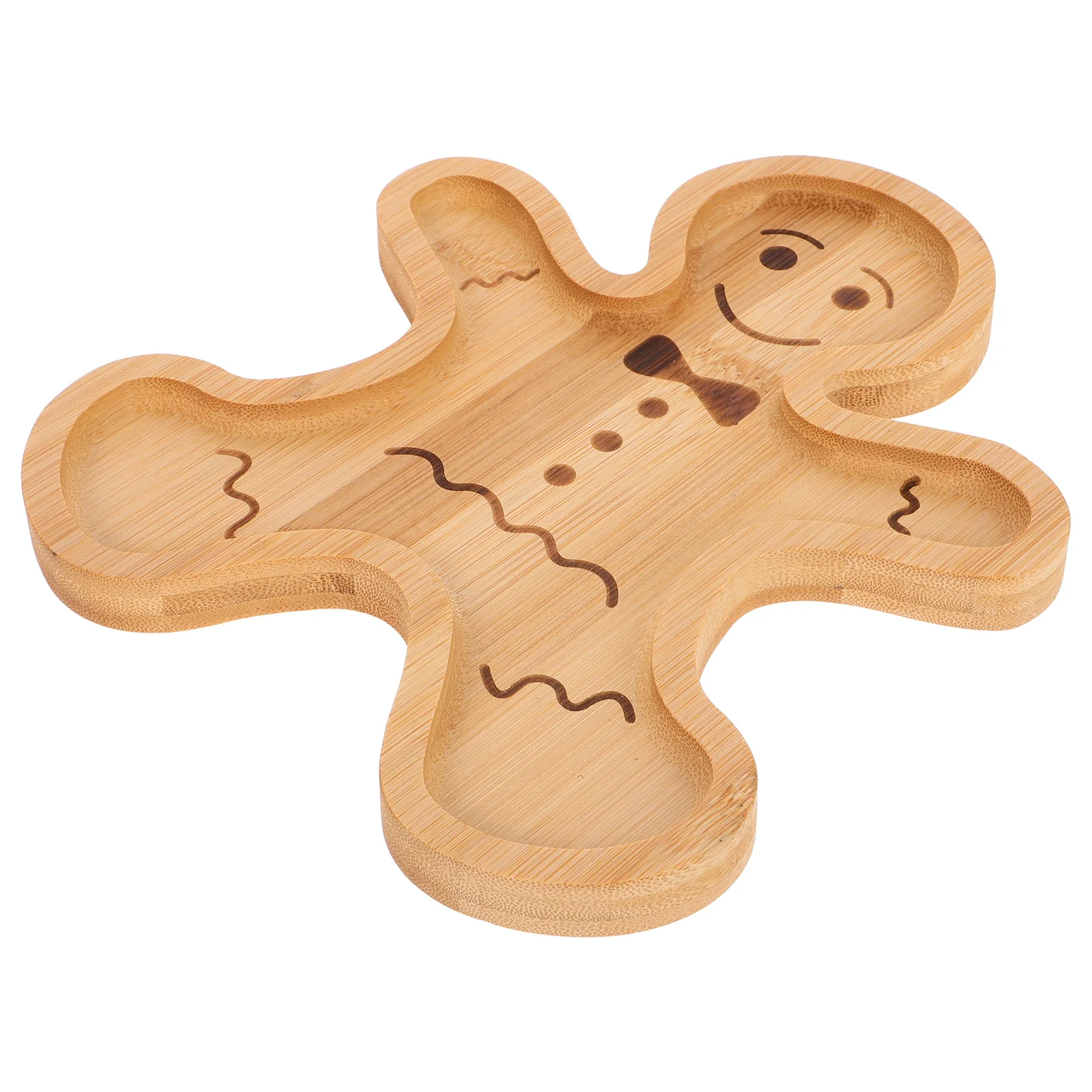Bamboo Dessert Tray Gingerbread Man Shaped Serving Board for Holiday Treats Cookies Fruits Table Decoration Piece
Bamboo Dessert Tray Gingerbread Man Shaped Serving Board for Holiday Treats Cookies Fruits Table Decoration Piece