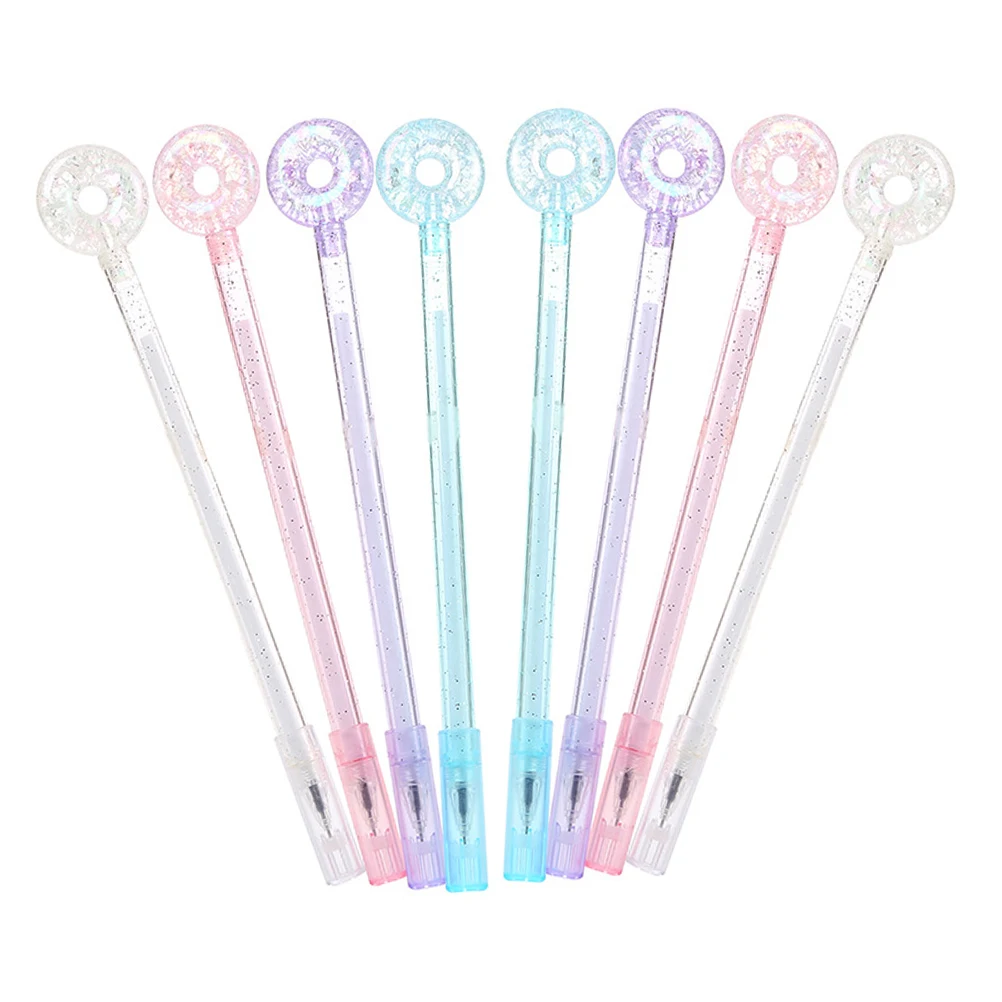 8pcs Crystal Donut Neutral Pen Cute Cartoon Gel Pens Doughnut Shaped Roller Pen Ink Portable Smooth Writing
8pcs Crystal Donut Neutral Pen Cute Cartoon Gel Pens Doughnut Shaped Roller Pen Ink Portable Smooth Writing
