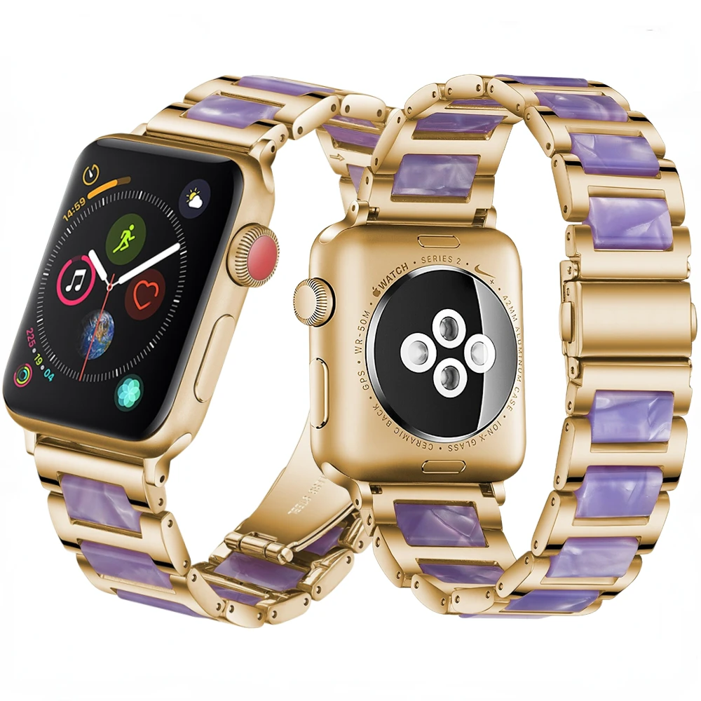 Resin+Metal Strap for Apple Watch Ultra Bands 49mm 45mm 41mm 44 40mm 42mm 38mm Bracelet Wristband for iWatch 9 8 7 6 5 3 SE Band
Resin+Metal Strap for Apple Watch Ultra Bands 49mm 45mm 41mm 44 40mm 42mm 38mm Bracelet Wristband for iWatch 9 8 7 6 5 3 SE Band