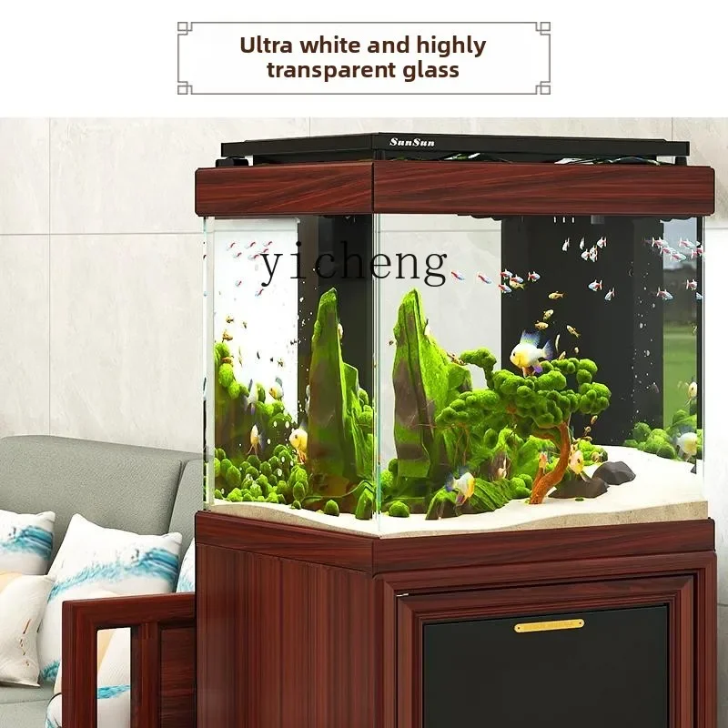 bottom filter ultra-white glass small square tank, household living room goldfish tank ecological aquarium
bottom filter ultra-white glass small square tank, household living room goldfish tank ecological aquarium