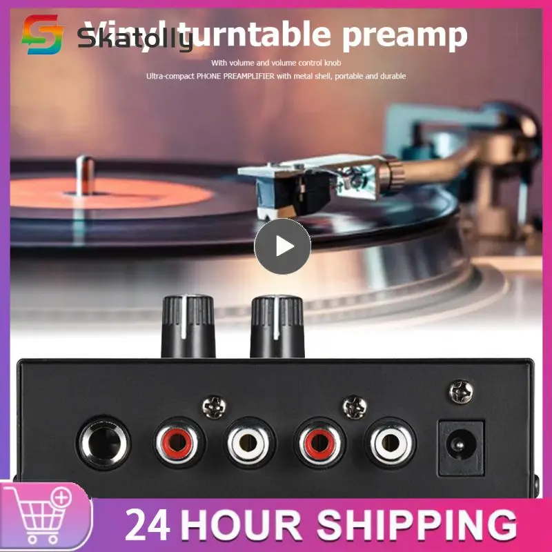 PLUG Audio Amplifier PP500 Phono Preamp Preamplifier with Level Volume Control RCA Input Output 1/4" TRS Output Interfaces
PLUG Audio Amplifier PP500 Phono Preamp Preamplifier with Level Volume Control RCA Input Output 1/4" TRS Output Interfaces