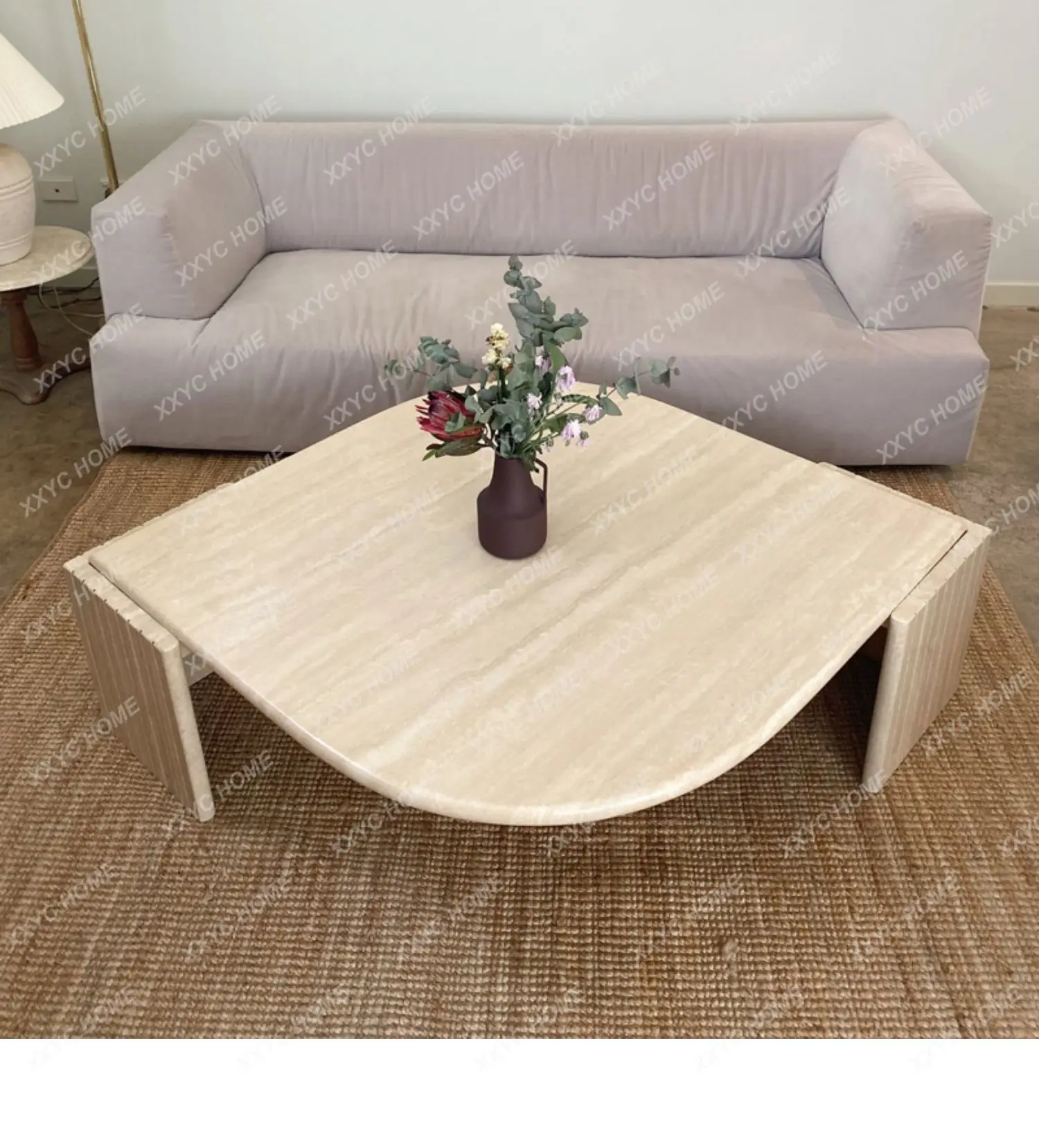 SS Wabi Sansan Natural Travertine Living Room Small Apartment Coffee Table Nordic Designer Custom Villa Marble Coffee Tea Table
SS Wabi Sansan Natural Travertine Living Room Small Apartment Coffee Table Nordic Designer Custom Villa Marble Coffee Tea Table