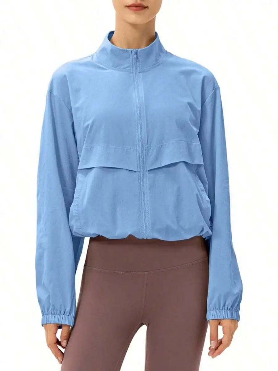 Women's Lightweight Zip Up Athletic Jacket Stand Collar Windproof Sun Protection Workout Outdoor Jacket
Women's Lightweight Zip Up Athletic Jacket Stand Collar Windproof Sun Protection Workout Outdoor Jacket