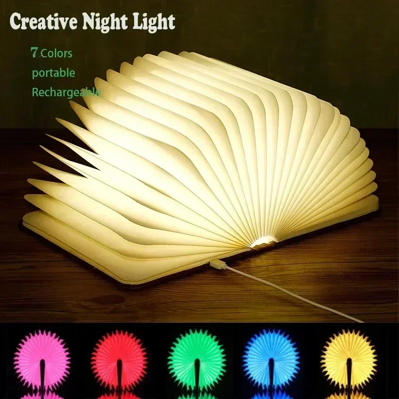 Креативный 3D складной светодиодный ночник RGB Цвет USB Перезарядка Деревянные книжные светильники Декор Спальня Настольная лампа для ребенка Подарок на день рождения Горячий
Креативный 3D складной светодиодный ночник RGB Цвет USB Перезарядка Деревянные книжные светильники Декор Спальня Настольная лампа для ребенка Подарок на день рождения Горячий