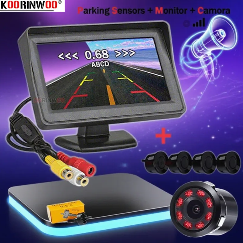 Радар-детектор Koorinwoo 3 в 1, датчик парковки + TFT-монитор автомобиля + парковочная камера безопасности, камера багажника, ИК-ночное видение
Радар-детектор Koorinwoo 3 в 1, датчик парковки + TFT-монитор автомобиля + парковочная камера безопасности, камера багажника, ИК-ночное видение