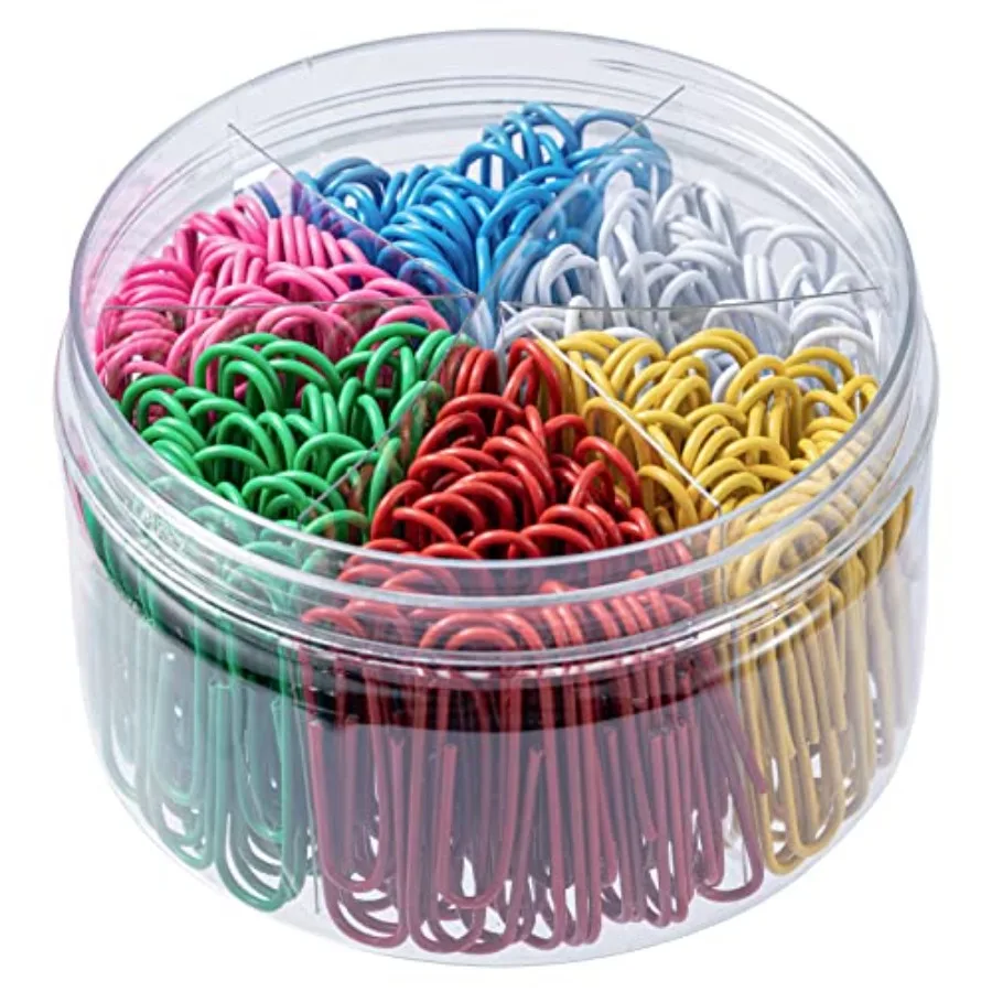 300 Pcs Paper Clips, 2 Inch Assorted Color Paperclips, Large Vibrant Metal Paper Clips for Office, School, Home, Craft Projects
300 Pcs Paper Clips, 2 Inch Assorted Color Paperclips, Large Vibrant Metal Paper Clips for Office, School, Home, Craft Projects