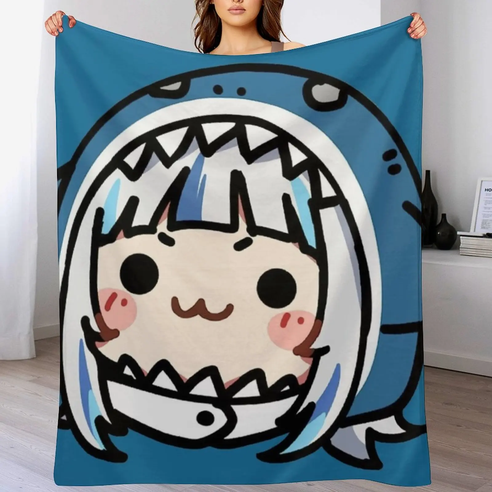 HUGE SHARKIE GAWR GURA Throw Blanket Color Fast Cozy Throw Blanket
HUGE SHARKIE GAWR GURA Throw Blanket Color Fast Cozy Throw Blanket