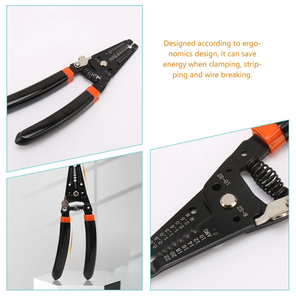 Wire Stripper Electrician Tool Carbon Steel Rubber Material Ergonomic Grip Labor Saving for Stripping Cutting Wire Cutter
Wire Stripper Electrician Tool Carbon Steel Rubber Material Ergonomic Grip Labor Saving for Stripping Cutting Wire Cutter