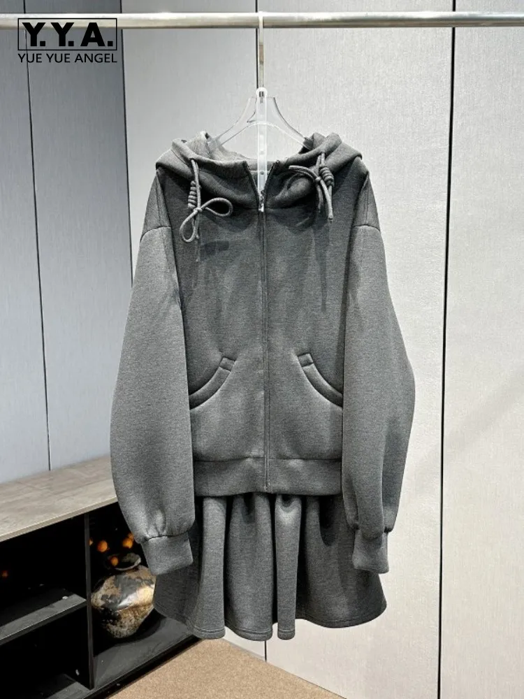 Autumn Winter Lady Sweatshirt Sets Fashion Casual Loose Fit Hoodie Top Two-Piece Set Elastic Waist Above Knee Mini Skirt Outfits
Autumn Winter Lady Sweatshirt Sets Fashion Casual Loose Fit Hoodie Top Two-Piece Set Elastic Waist Above Knee Mini Skirt Outfits