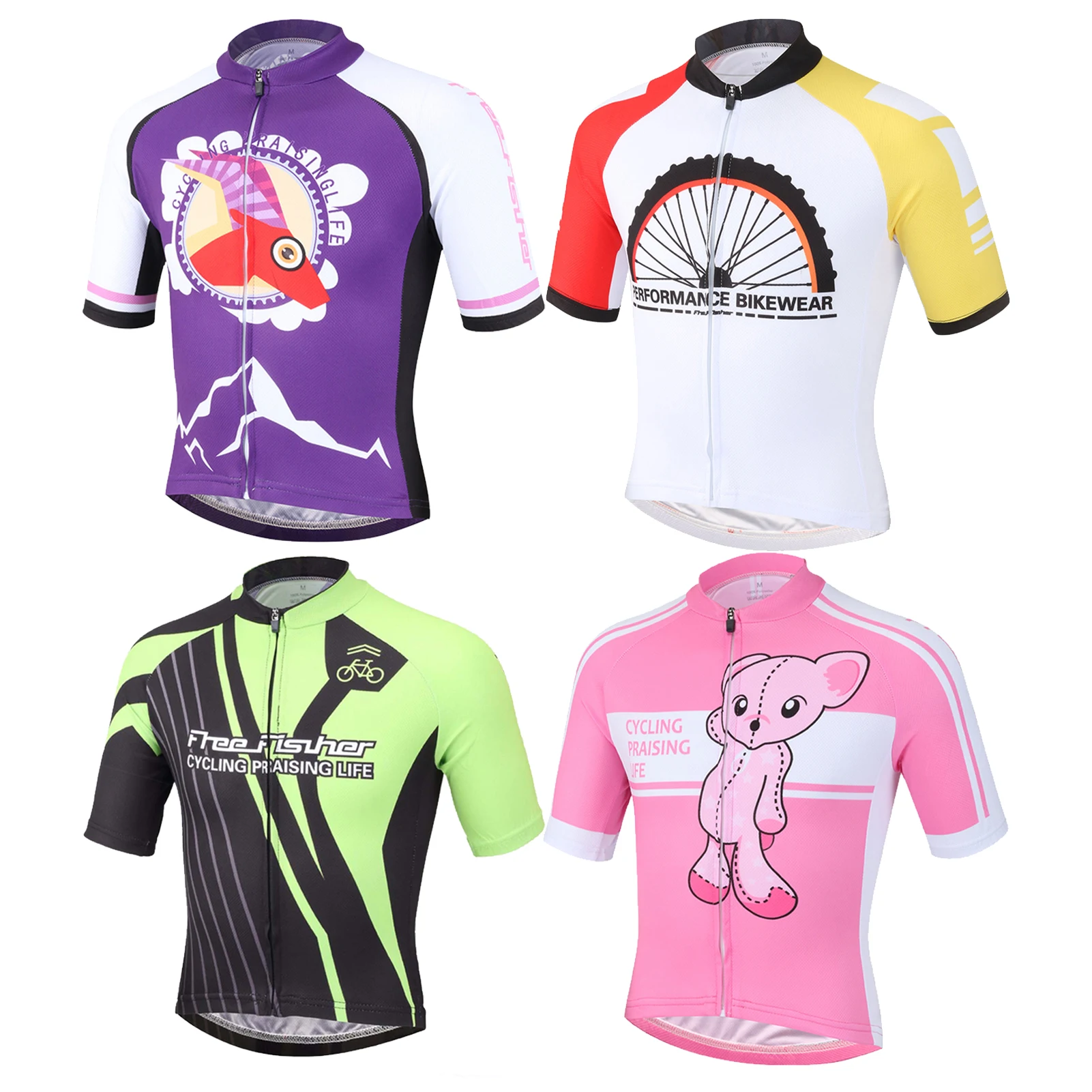 Boys Girls Cycling Jersey Short Sleeve Quick-dry Mesh Cloth MTB Bike Riding Wear Cartoon Printed Summer Children's Bicycle Tops
Boys Girls Cycling Jersey Short Sleeve Quick-dry Mesh Cloth MTB Bike Riding Wear Cartoon Printed Summer Children's Bicycle Tops