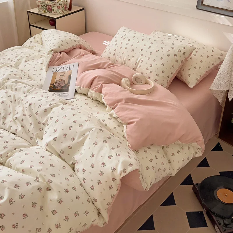 Ins Pink Flowers Bedding Set Flat Bed Sheet Duvet Cover Twin Full Queen Nordic Bed Linen Boy Girl Bedding Sets Floral Princess
Ins Pink Flowers Bedding Set Flat Bed Sheet Duvet Cover Twin Full Queen Nordic Bed Linen Boy Girl Bedding Sets Floral Princess