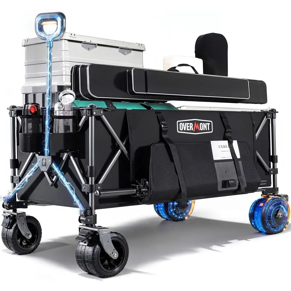 Складная тележка-платформа на 200 л с внедорожными колесами, тормозами и долговечной батареей — идеально подходит для кемпинга, садоводства и тяжелых работ
Складная тележка-платформа на 200 л с внедорожными колесами, тормозами и долговечной батареей — идеально подходит для кемпинга, садоводства и тяжелых работ