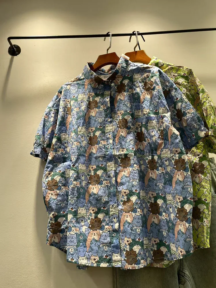 Summer 2025 Women's Loose Fit Pure Cotton ort Sve Bear Print irt Korean Sle Casual Faion Ladies' irt
Summer 2025 Women's Loose Fit Pure Cotton ort Sve Bear Print irt Korean Sle Casual Faion Ladies' irt