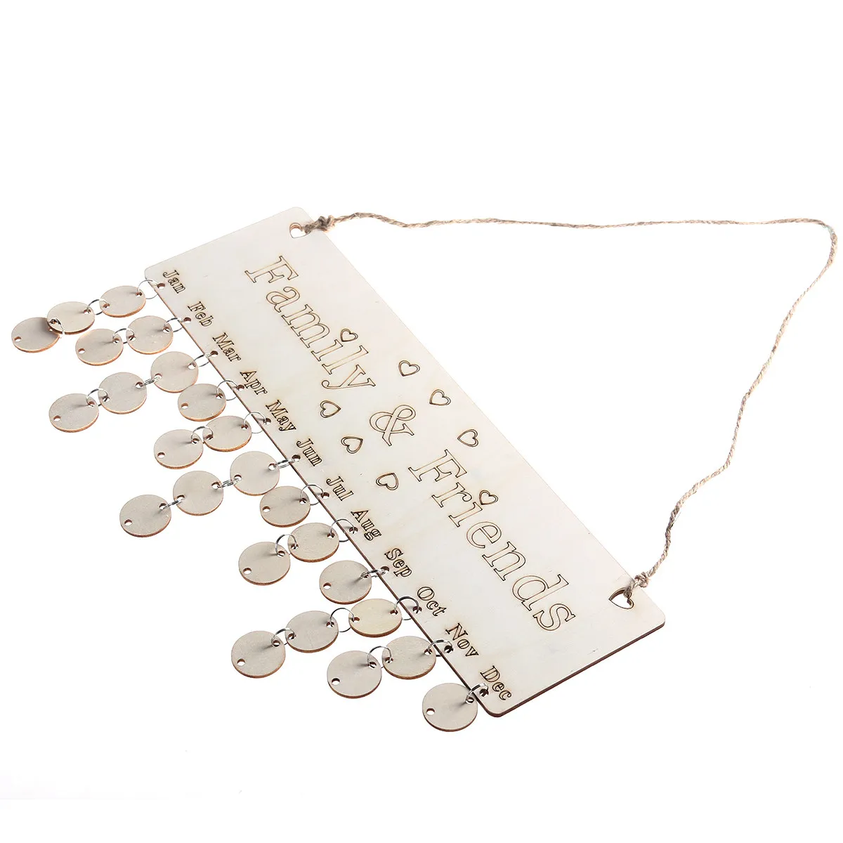 Деревянная доска-календарь с веревкой для подвешивания и 50 круглыми деревянными дисками для семьи, друзей, дня рождения, Дня матери, для дома
Деревянная доска-календарь с веревкой для подвешивания и 50 круглыми деревянными дисками для семьи, друзей, дня рождения, Дня матери, для дома