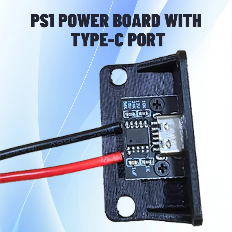 Плата питания PS1, интерфейс USB Type-C, сменный блок питания Plug-and-Play 15 В/3 А для всех моделей Fat
Плата питания PS1, интерфейс USB Type-C, сменный блок питания Plug-and-Play 15 В/3 А для всех моделей Fat