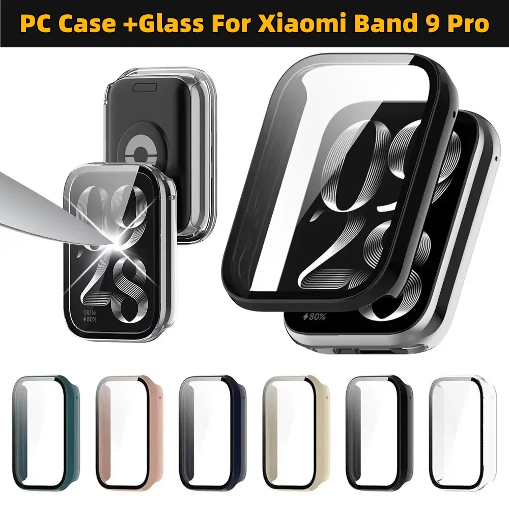 Tempered Glass+Case for Xiaomi Band 9Pro Smartband Anti-scratch Film Frame Bumper Protective Cover for Xiaomi Band 9 Accessories
Tempered Glass+Case for Xiaomi Band 9Pro Smartband Anti-scratch Film Frame Bumper Protective Cover for Xiaomi Band 9 Accessories