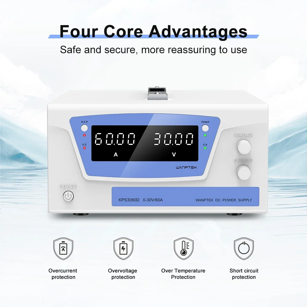 MSWanptek KPS30100D Adjustable DC Power Supply, Regulated Power Supply, Battery Charging, Aging, Laboratory, Desktop Power Suppl
MSWanptek KPS30100D Adjustable DC Power Supply, Regulated Power Supply, Battery Charging, Aging, Laboratory, Desktop Power Suppl