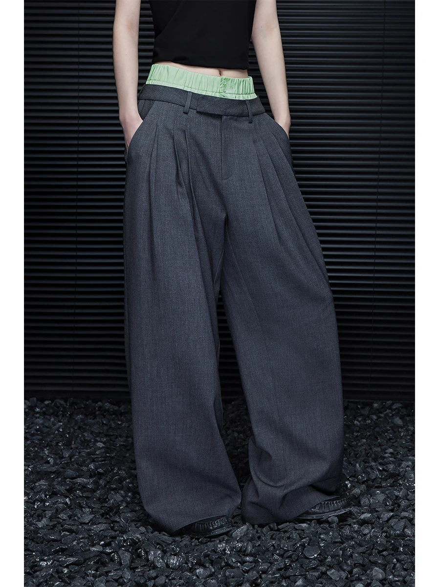 Широкие брюки-костюмные штаны для женщин: Новые летние свободные брюки прямого кроя с эффектом драпировки для молодых женщин
Широкие брюки-костюмные штаны для женщин: Новые летние свободные брюки прямого кроя с эффектом драпировки для молодых женщин