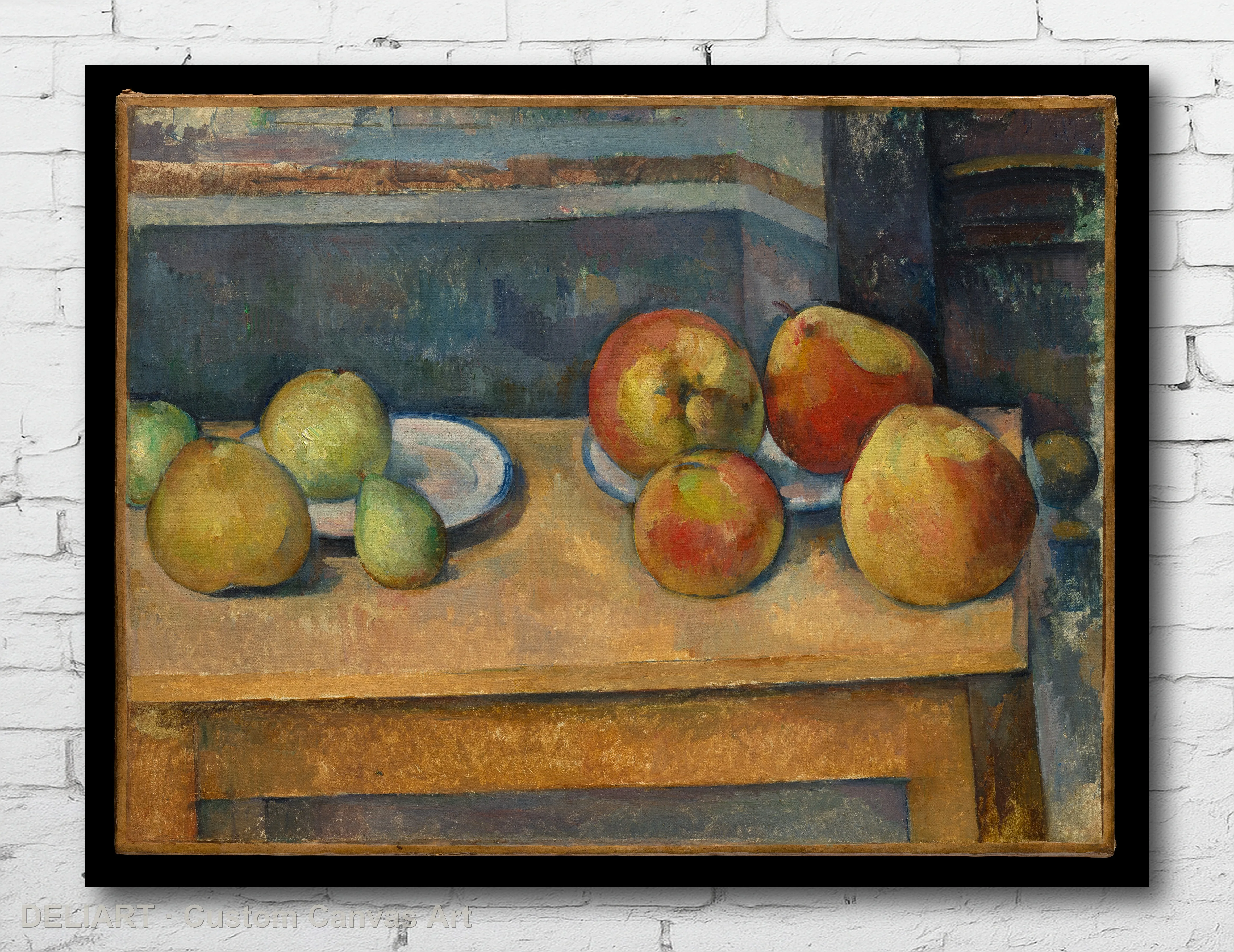 Still Life with Apples and Pears by Paul Cézanne - Impressionist Fine Art Canvas Wall Art Poster Print Home Decor Unframed
Still Life with Apples and Pears by Paul Cézanne - Impressionist Fine Art Canvas Wall Art Poster Print Home Decor Unframed