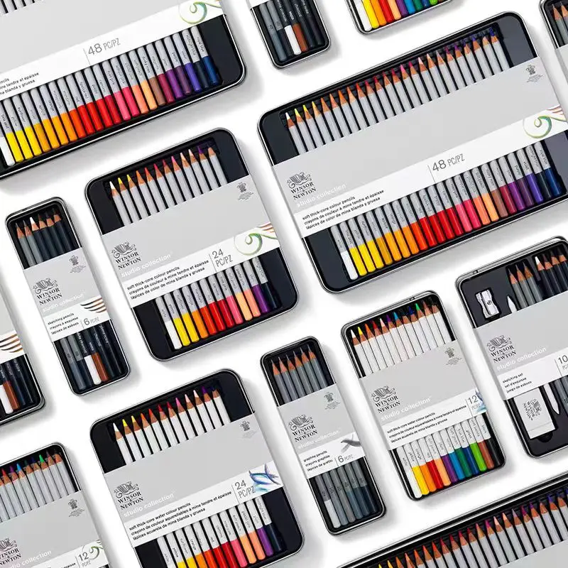 Карандаши Winsor & Newton Studio Collection Artist, цветные карандаши/акварельные карандаши, набор из 24 шт./набор из 48 шт. 72 шт.
Карандаши Winsor & Newton Studio Collection Artist, цветные карандаши/акварельные карандаши, набор из 24 шт./набор из 48 шт. 72 шт.