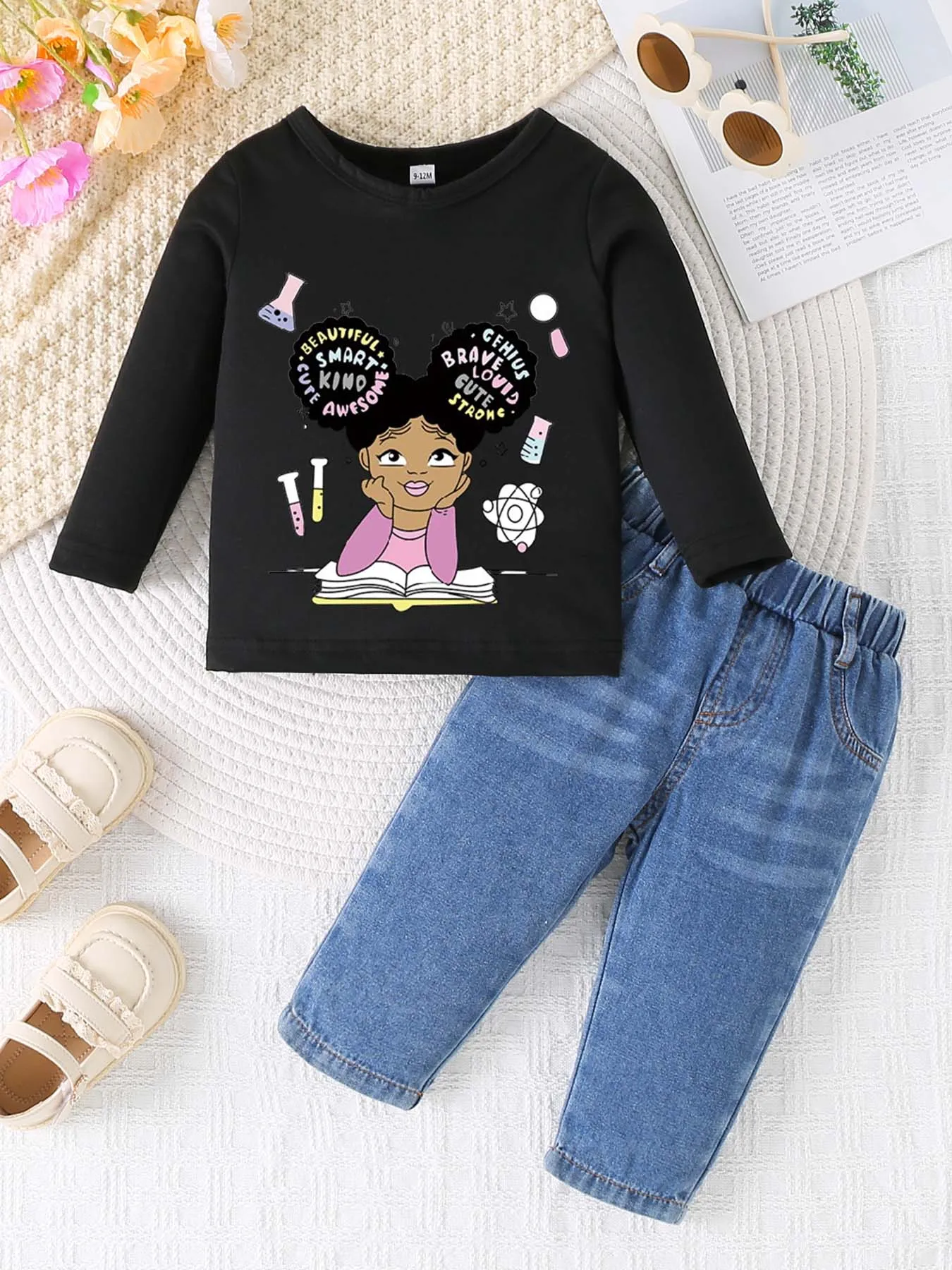 0-3 year old summer newborn new solid color printed pullover sweater with round neck long sleeved T-shirt+denim warehouse set,
0-3 year old summer newborn new solid color printed pullover sweater with round neck long sleeved T-shirt+denim warehouse set,