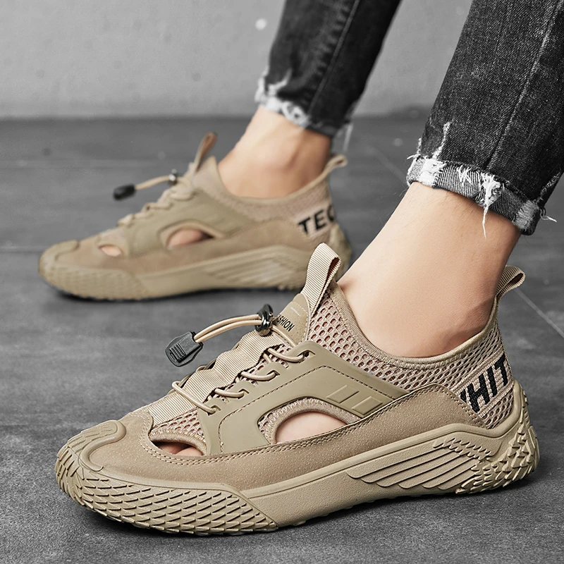 Men's Sports Sandals Outdoor Comfortable Anti Slip Hiking Shoes Summer Fashion Breathable Mesh Shoes Adjustable Walking Shoes
Men's Sports Sandals Outdoor Comfortable Anti Slip Hiking Shoes Summer Fashion Breathable Mesh Shoes Adjustable Walking Shoes