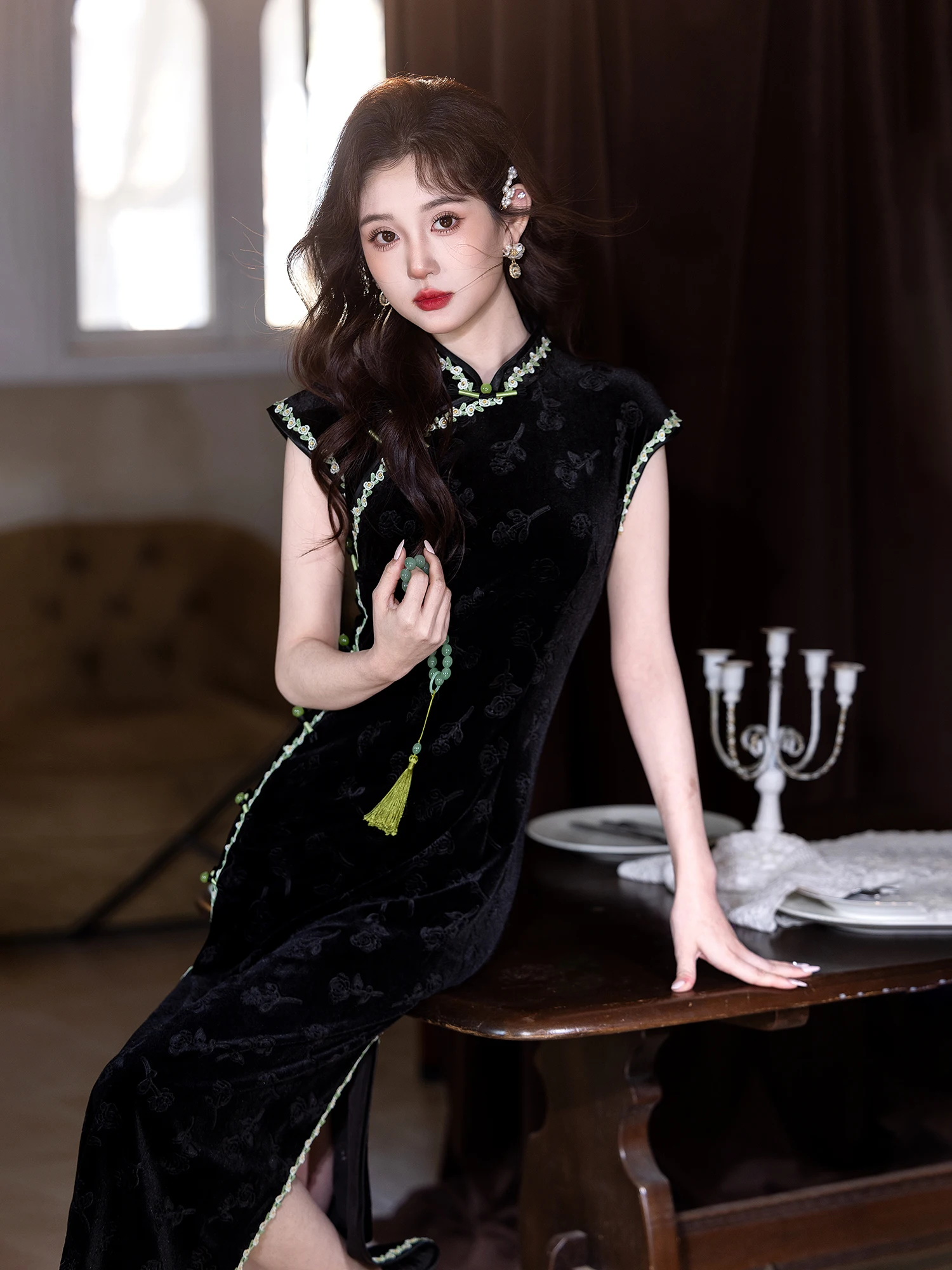 Bla Velvet Dr Long Sle Retro Design Daily Wear Sexy Pure Desire New Chinese Sle 2026 Spring Summer New Arr...
Bla Velvet Dr Long Sle Retro Design Daily Wear Sexy Pure Desire New Chinese Sle 2026 Spring Summer New Arr...