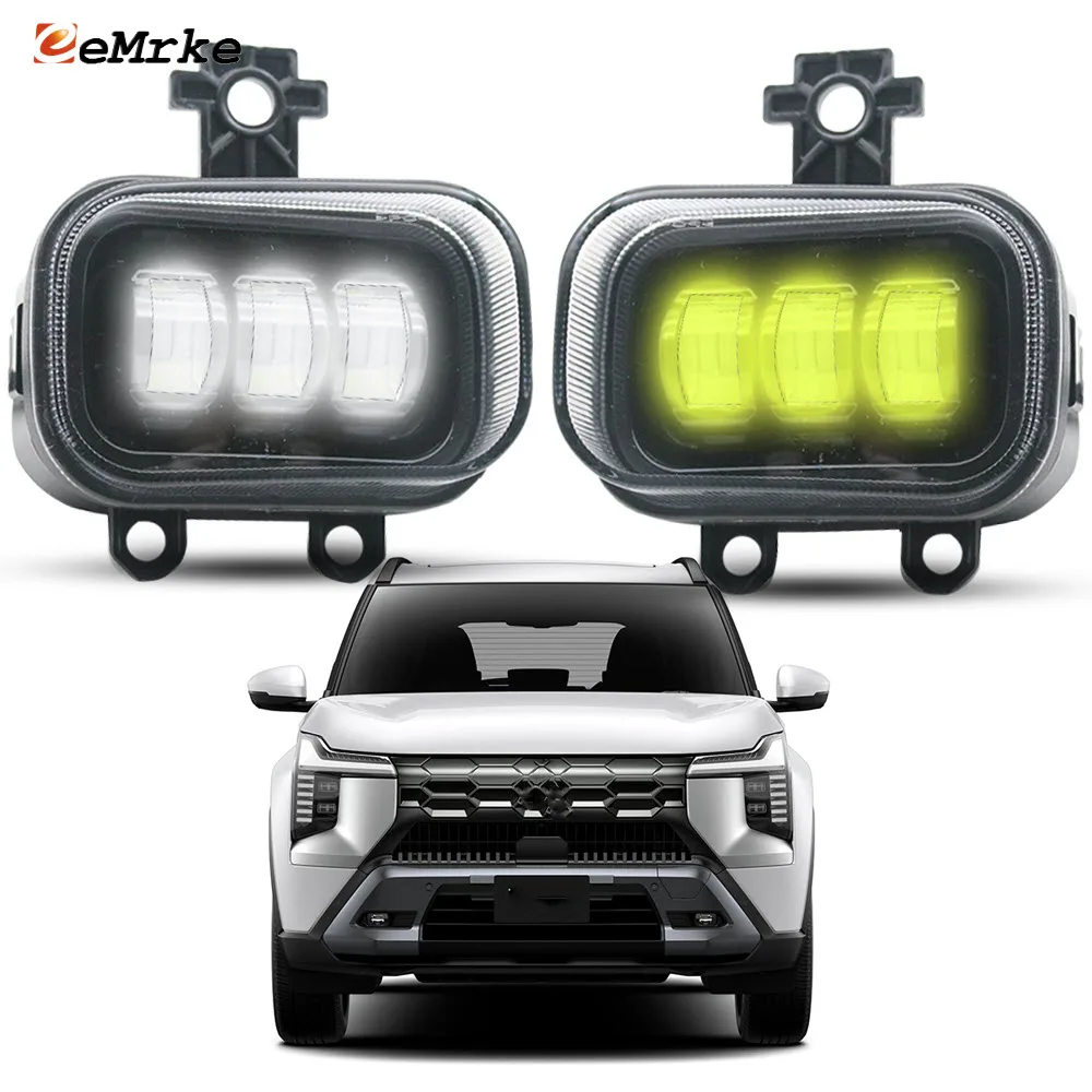 White / Yellow LED Fog Lights DRL Lamp 40W 12V for Mitsubishi Destinator 2025 2026 Front Factory Fog Lamp Replace Good Choice
White / Yellow LED Fog Lights DRL Lamp 40W 12V for Mitsubishi Destinator 2025 2026 Front Factory Fog Lamp Replace Good Choice