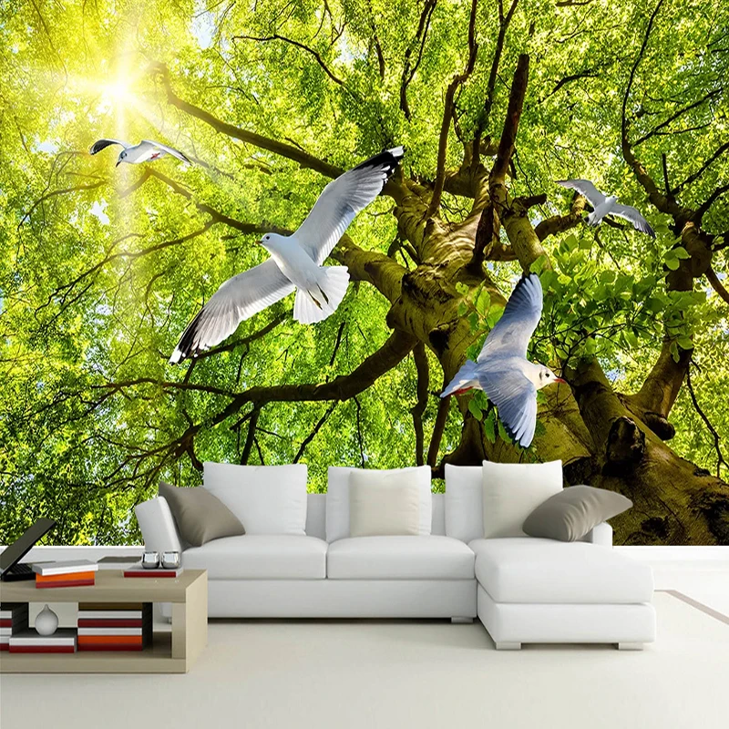 Custom 3D Photo Wallpaper Nature Landscape Sunlight Green Tree Pigeon Restaurant Living Room Wall Paper Mural Papel De Parede 3D
Custom 3D Photo Wallpaper Nature Landscape Sunlight Green Tree Pigeon Restaurant Living Room Wall Paper Mural Papel De Parede 3D