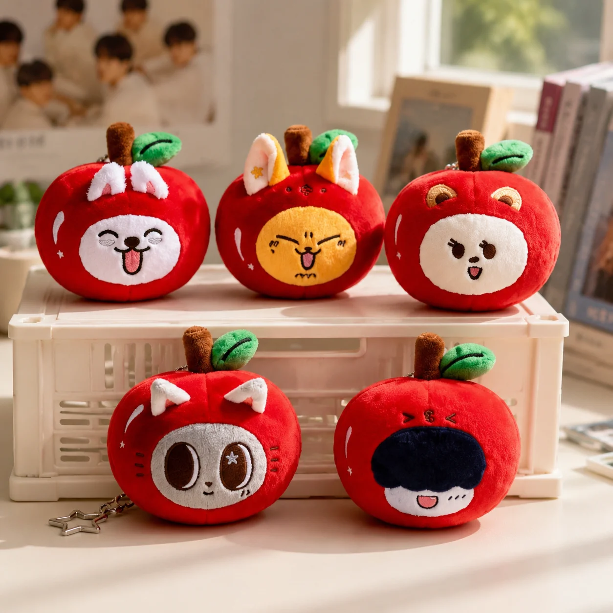 Kpop Soobin Yeonjun Beomgyu Apple Plush Doll Toy Character Hanging Keychain Bag Pendant Cute Collectible Gift For Fans
Kpop Soobin Yeonjun Beomgyu Apple Plush Doll Toy Character Hanging Keychain Bag Pendant Cute Collectible Gift For Fans