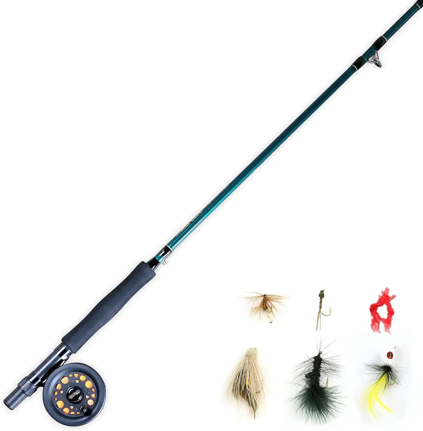 8ft 5/6 Weight Fly Fishing Rod & Reel Combo Kit with Tackle
8ft 5/6 Weight Fly Fishing Rod & Reel Combo Kit with Tackle