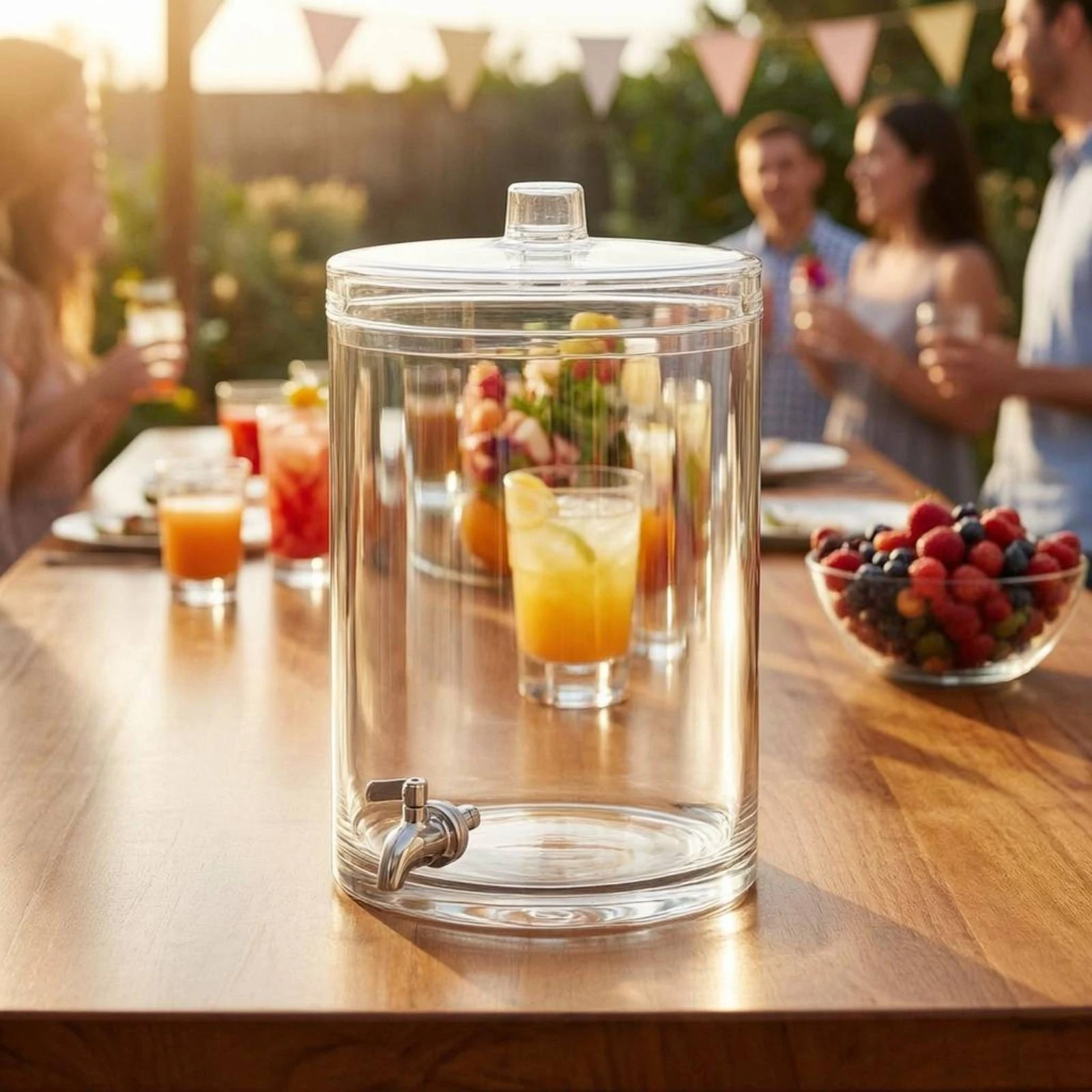 Spigot Drink Dispenser Food-Grade Clear Drink Dispenser Drinkware Matching Lid
Spigot Drink Dispenser Food-Grade Clear Drink Dispenser Drinkware Matching Lid