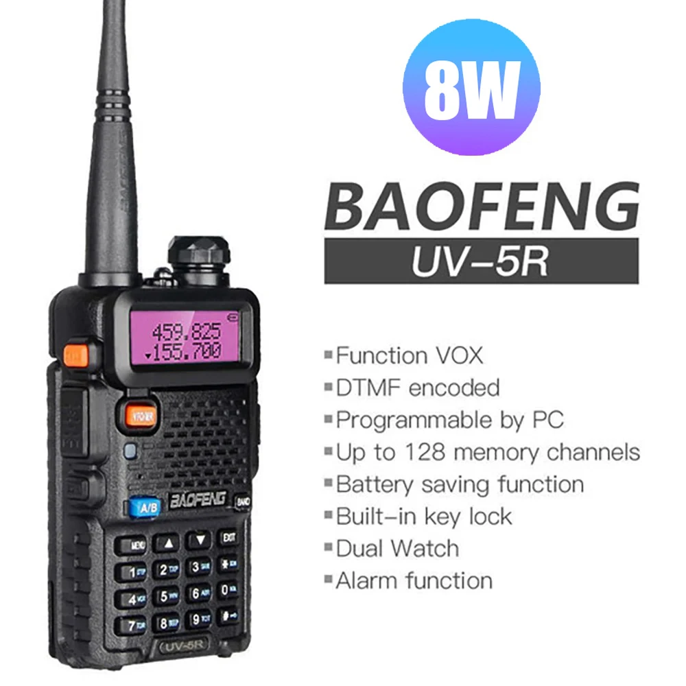 Baofeng UV-5R dual band amateur radio 5w uhf vhf radio remote handheld walkie talkie Baofeng UV-5R
Baofeng UV-5R dual band amateur radio 5w uhf vhf radio remote handheld walkie talkie Baofeng UV-5R