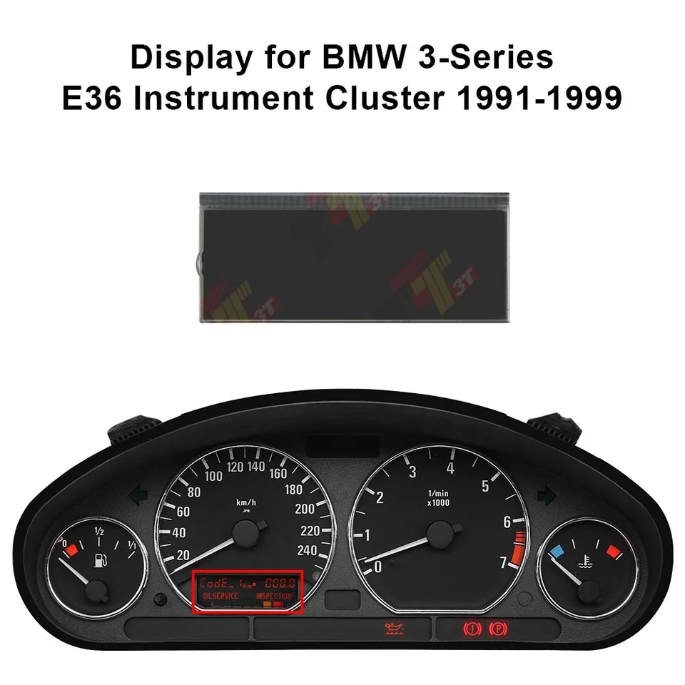 Display for BMW 3-Series E36 and Z3 E36/7 Instrument Cluster
Display for BMW 3-Series E36 and Z3 E36/7 Instrument Cluster